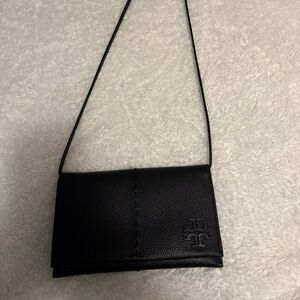 Tory Burch McGraw Wallet Crossbody in Black